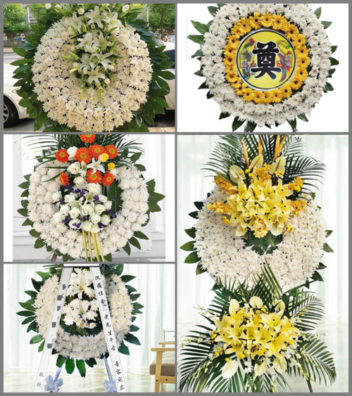 浙江省金华婺城区罗埠镇祝边村花圈速递